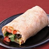 Yumm! Wrappit® (A Hand-Held Meal!) · Medium Yumm! Bowl® of your choice rolled up tight in a warm tortilla.