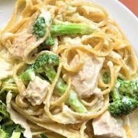 Fettuccine Alfredo · This is by far the most popular pasta dish I serve. My homemade Alfredo Sauce is made with a...