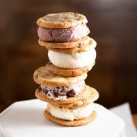 Ice Cream Sandwiches (Box Of 4) · Two chocolate chip cookies sandwiched around your choice of ice cream: Salted Caramel Swirl,...