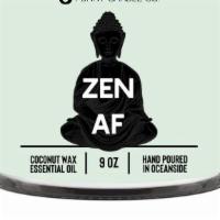 Zen Af Candle · Perfect candle for when you're feeling zen as phuc.

A relaxing scent with notes of cucumber...