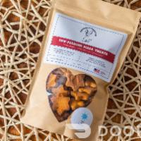 Bagged Treat: Cattledog Cookie Company · Choices: pb bacon bones or pawperroni bones.