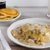 Mushroom Omelette · Fresh mushrooms and swiss cheese, with a side of rich, homemade mushroom sherry sauce.