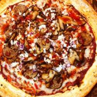Vegan Scorpio · Zodiac class Vegan Scorpio pizza, the right combination for grate taste; marinated plant bas...
