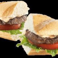 New York Steak Sandwich · Made to Order 6 oz New York Steak with Freshly Sliced Tomatoes, Lettuce, and Apollo Sauce on...