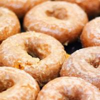 Glazed Cake Donuts · A yummy vanilla cake donut fried to perfection and iced with a sweet glaze.