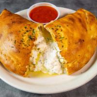 Cheese Calzone · Seasoned ricotta and mozzarella | additional toppings 0.50 each