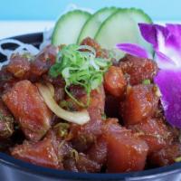 Ahi Poke · Cubed tuna mixed with onions and special sauce