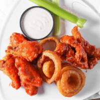 Wtf  Combo(Wings, Things, & Fingers) · Your choice of any one (1) Starter plus 3 Famous Wings and 3 Famous Sticky Fingers.