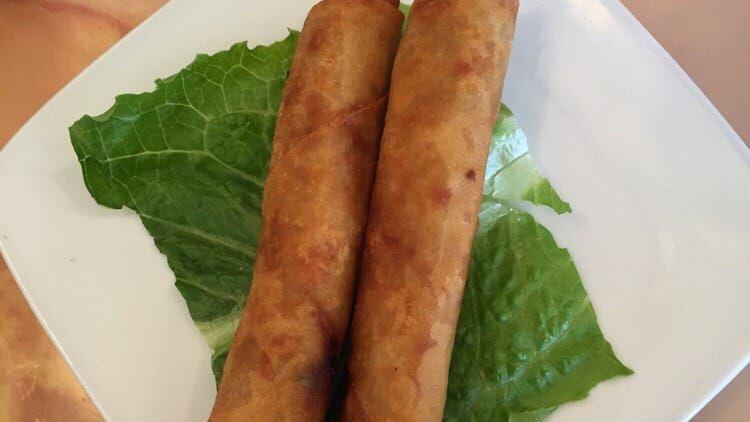 Crispy Egg Rolls (2 Pieces) / Chà Gio · Vietnamese crispy egg rolls filled with ground pork, carrots, onions, and mung bean vermicelli noodle. Served with house fish sauce.