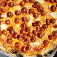 Pepperoni (18 Inch) · Tomato sauce, mozzarella, parmesan, pepperoni