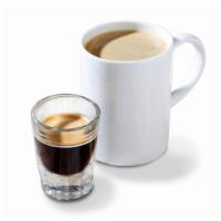 Americanos|Americano · Freshly pulled shots of espresso combined with hot water.