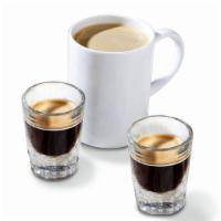 Espressos|Red Eye · Freshly pulled shots of espresso combined with our brewed coffee for a complex flavor and in...