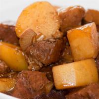 Braised Beef & Potatoes · Potato roast beef is a common dish.the color is rosy and taste is delicious.