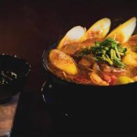 Vietnamese Tamarind Soup (Large) · Traditional Vietnamese soup with pineapple, tomato, bean sprouts, oak, Vietnamese mint, choi...