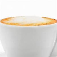 Cappuccino · An extra dry, extra foamy, double shot latte. Available in 12-24 oz. 12 oz comes with ONE sh...