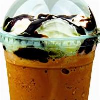 Mocha Frappe · Comes in (16&24 oz) sizes. Our Frappe mix has has Espresso in it, so don't choose extra shot...