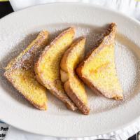 French Toast Sandwich · Scrambled  Eggs  American Cheese Between 2 Pieces of French Toast With Powdered Sugar your C...