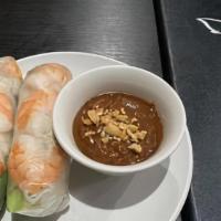 Vietnamese Spring Rolls (2 Rolls) · Pork and shrimp rolled in rice paper with lettuce, mint and rice noodles. Served with peanut...