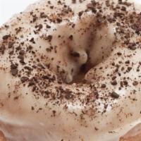 Coffee Bomb · A delicious cold brew and espresso cake donut.