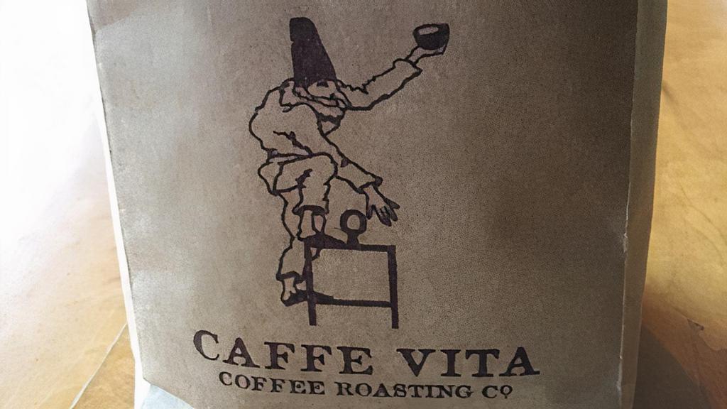 12Oz Caffe Vita Theo Blend · Caffe Vita and famed local chocolatier Theo Chocolate spent months working together to develop this lush blend — which pairs beautifully with chocolate but also has the charm of a superb daily cup.