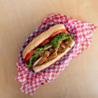 Grilled Chicken Sandwich · Grilled Chicken lettuce tomatos mayo on a grilled french bun