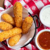 Potato Croquettes · Mashed potatoes, seasoned with pecorino cheese, mozzarella & spices. dipped in egg, rolled i...