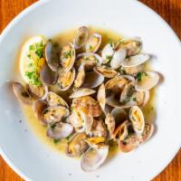 Sauté Di Vongole · Small, tender clams sautéed in olive oil, garlic & spices