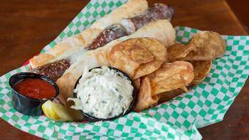 Our Chicago Italian Sausage · Over a ½ lb. of our sausage made “the Chicago way”. It’s topped with melted provolone cheese...