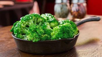 Lots O' Broccoli · Over 1/2 lb. of these tasty shrubs with Parmesan cheese.