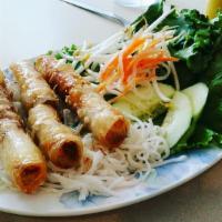 Vietnamese Egg Roll · Served with lettuce, bean sprouts, cucumbers and house sauce.