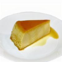 Flan · A homemade and one of a kind flan made by Livi herself! A caramel custard with a layer of ca...