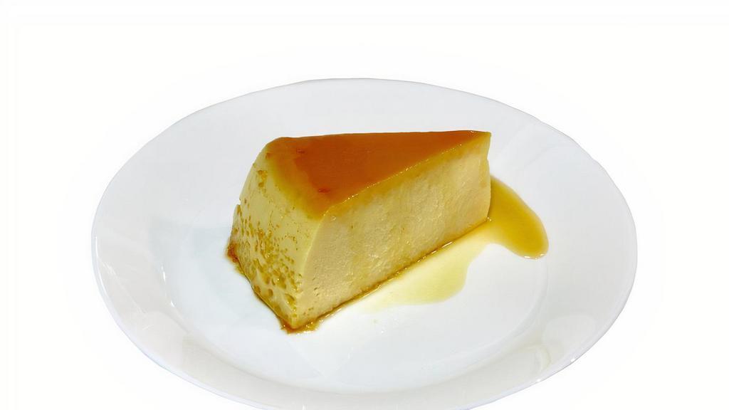 Flan · A homemade and one of a kind flan made by Livi herself! A caramel custard with a layer of caramel sauce.