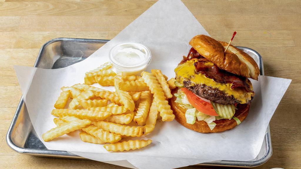 Cheeseburger · Can't go wrong with this classic. Add bacon & jalapeño for an additional charge.