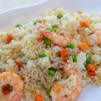 F-2 Shrimp Fried Rice · Comes with egg carrots and peas.