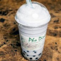 Bubble Milk Tea · Taro, mango, coconut, or strawberry.