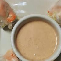 Thai Spring (2) · Shrimp, lettuce, cucumber, and rice noodles with 2oz  peanut sauce