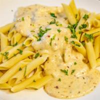 Spicy Alfredo · Creamy Alfredo with Crushed Peppers and Spices to Accompany your Favorite Pasta