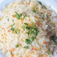 Plain Rice · Steamed & spiced basmati rice.