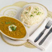 Daal Maharani (Vegan) · Black lentils slow cooked with spices.