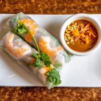 Spring Rolls/Goi Cuon (2 Rolls) · Come with side of Dipping Peanut Sauce