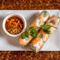 Shrimp Spring Rolls / Goi Cuon Tom · with side of Peanut Dipping Sauce