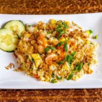 Fried Rice Combo Or Shrimp/Com Chien · choice of combo: come with shrimp, pork, beef and chicken.
or choice of
shrimp fried rice