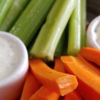Carrot & Celery Basket · Gluten-free. Served with ranch or blue cheese dressing.