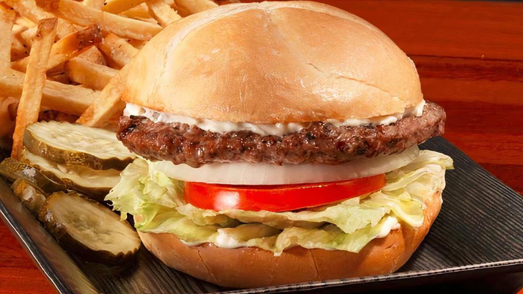 Classic Cheeseburger · Cheddar| Lettuce | tomato | onion | mayo | kaiser bun