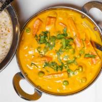 Vegetable Coconut Kurma (N) (V) · mixed vegetables in a coconut milk & spices