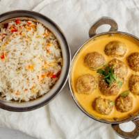 Malai Kofta · Fresh grated vegetables cooked in grain flour buttery and deep fried. Served in fresh cream ...