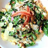 The Caesar- Gf · chopped kale / parmesan / pickled red onion / anchovy garlic dressing / toasted almond