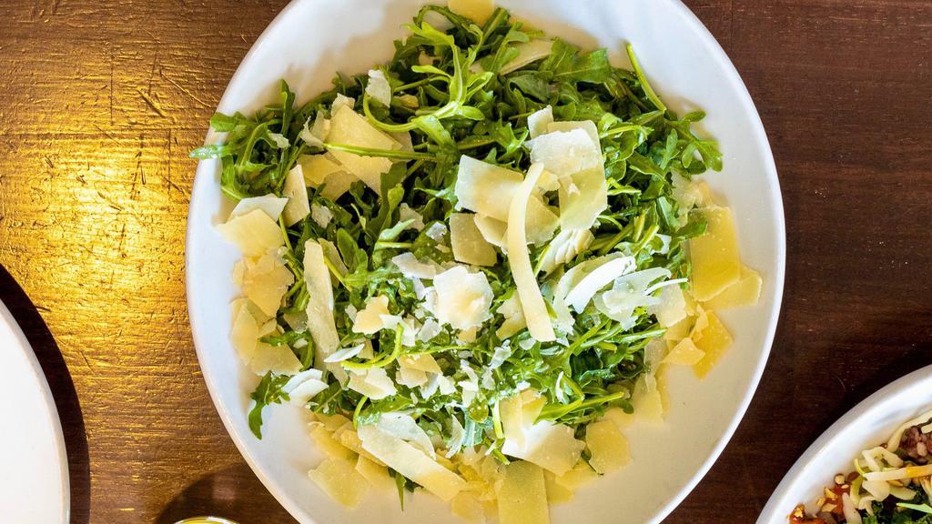Simple Salad - Gf, V · baby arugula / parmesan / lemon olive oil vinaigrette