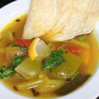 Veggie Soups  · RX  Fresh Veggies  Soup Served with Corn Tortillas  Includes Lemon Juice, Turmeric  to fight...