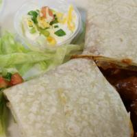 2 For 1  Sonoran Burrito Deal!! · 2 Red or Green Chile Burritos mixed with Refried Beans for the price of one  Yummy!!